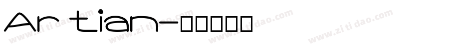 Ar tian字体转换